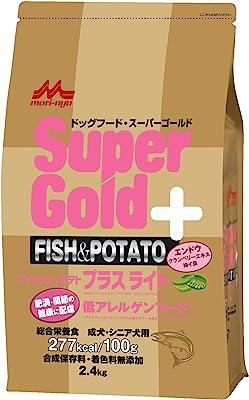 スーパーゴールド Supergold フィッシュ&ポテト プラスライト 肥満・関節の健康に配慮 2.4kg