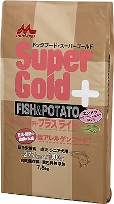 スーパーゴールド Supergold フィッシュ&ポテト プラスライト 肥満・関節の健康に配慮 7.5kg 7.5キログラム (x 1)