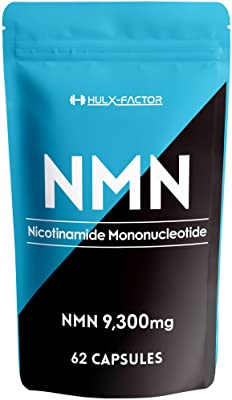 【栄養機能食品】NMN サプリ 高純度100％ 日本製 9300mg マルチビタミン12種 レスベラトロール 耐酸性カプセル ハルクファクター 31日分