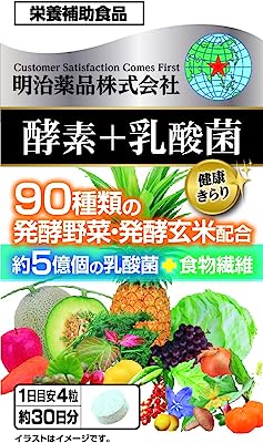 明治薬品 健康きらり 酵素＋乳酸菌 １２０粒