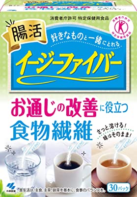 イージー ファイバー 【食物繊維たっぷり! パウダー で簡単! 味はそのまま! 】水溶性食物繊維 サプリのかわりにも 30包 【特定保健用食品】[ 小林製薬 ]