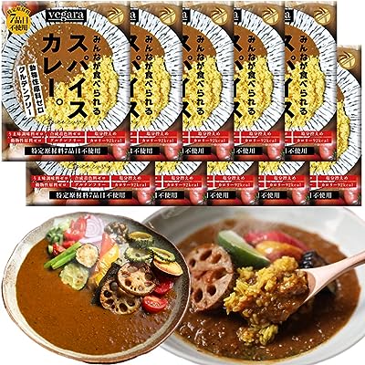 《vegara》ヴィーガン グルテンフリー カレー 特定原材料不使用 大豆ミート プラントベース ビーガン ベジタリアン (10食)