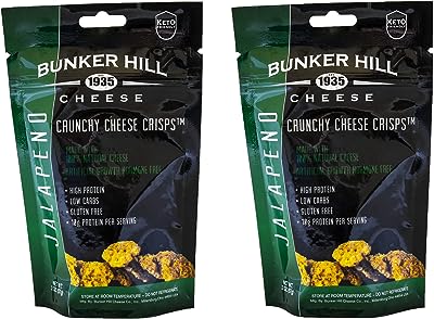 クランチーチーズクリスプ ハラペーニョ 57g （2oz） Bunker Hill [海外直送品]