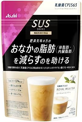 【機能性表示食品】SUS 乳酸菌CP1563 シェイク ロイヤルミルクティ 250g【アサヒグループ食品】