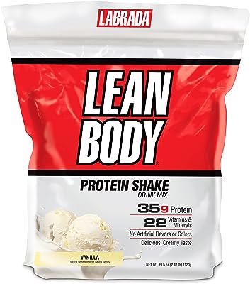 海外直送品LABRADA Lean Body Shake Vanilla Ice Cream 2.49 lbs