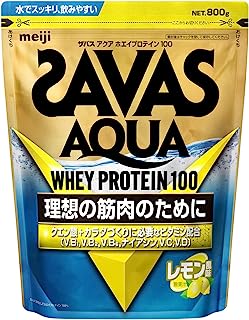 ザバス(SAVAS) アクア ホエイプロテイン100 レモン風味 800g 明治