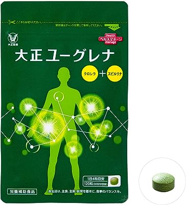 大正製薬 大正ユーグレナ [ 栄養補助食品 ユーグレナ サプリメント スピルリナ クロレラ 八重山 ミドリムシ ] 120粒(30日分)