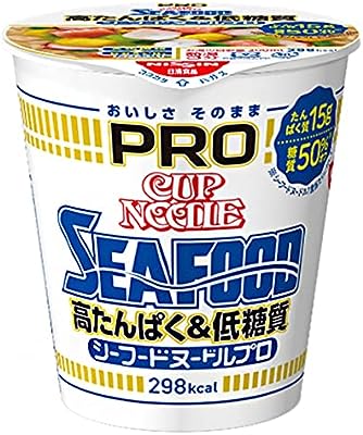 日清 カップヌードルPRO 高たんぱく&低糖質 シーフード 12入