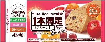 アサヒグループ食品 1本満足バー ベイクドフルーツ 36本