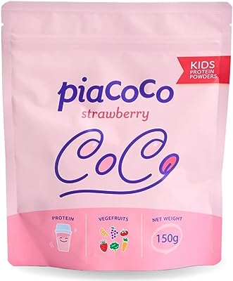 キッズプロテイン Pia coco 【1食分の野菜11種とフルーツ11種が配合】 Pia coco150g 14食分 ストロベリー味 | ホエイプロテイン 子ども向け カルシウム・ビタミン・ミネラル配合