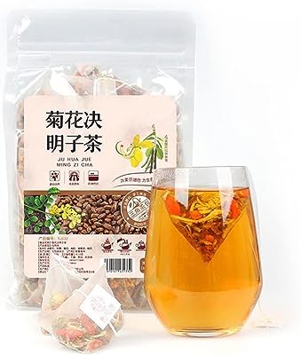 菊花决明子茶 金銀花 菊花茶 フラワーティー 菊花 ケツメイシ クコの実(枸杞) 金銀花 决明子 ゴボウ 金木犀など原材料を精選配合