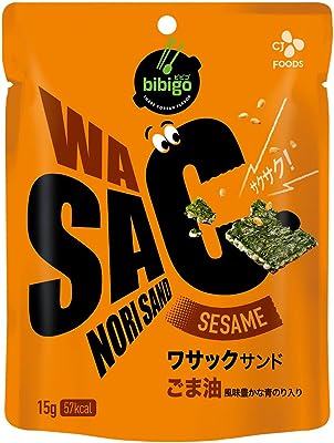 アウトレット 公式bibigo ビビゴ WASACサンド(ごま油) ビビゴ おつまみ お菓子 ビール つまみ