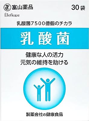 富山薬品 乳酸菌 7500億個のチカ ラ 健康サポート ダイエット 30袋 30日分