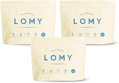 のがちゃんねる 監修 プロテイン LOMY (ロミー) ダイエット プロテイン きなこ風味 置き換え ダイエット ソイプロテイン シェイク 大豆 植物性タンパク質 コラーゲン 乳酸菌 プラセンタ (無添加 人工甘味料不使用 グルテンフリー スプーン付属) (3個)