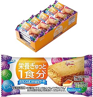 江崎グリコ バランスオンminiケーキ チーズケーキ 20個 栄養補助食品 ケーキバー