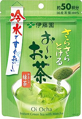 伊藤園 おーいお茶 抹茶入り緑茶 粉末 40g チャック付き袋タイプ