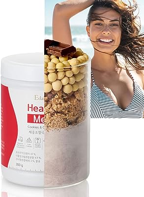 女性 ソイプロテイン クッキー＆クリーム風味 ダイエット 栄養バランスビタミン ミネラル 300g Edally Healthy Meal Protein Cookies&Cream Taste