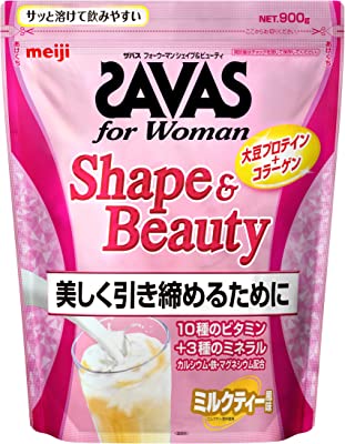 ザバス(SAVAS) forWomanシェイプ&ビューティ ミルクティー風味900g 明治