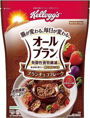 ケロッグ オールブラン ブランチョコフレーク 機能性表示食品 390グラム (x 6)