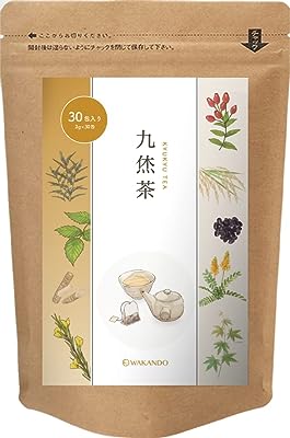 和漢堂 九烋茶 キャンドルブッシュ 黒豆 玄米 サンペンズ 杜仲葉 甜茶 ルイボス ローズヒップ ごぼう 9種 オリジナル ブレンド 2g 30包