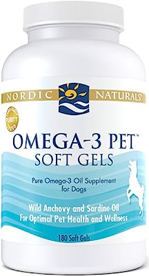 海外直送品Nordic Naturals Omega-3 Pet, 180 ct 1000 mg