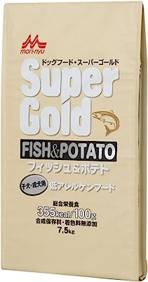 スーパーゴールド Supergold フィッシュ&ポテト子犬・成犬用 7.5kg