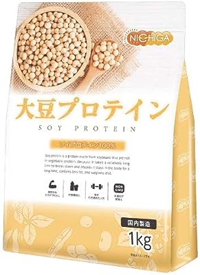 大豆プロテイン（国内製造）1ｋｇ ソイプロテイン100％ 新規製法採用 IP管理大豆使用 （分別生産流通管理）甘味料無添加 [02] NICHIGA(ニチガ)