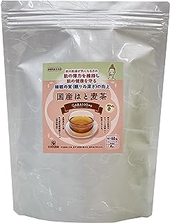 「機能性表示食品」ギャバ100ｍｇ（パック2包）で、肌弾力を維持し、睡眠の質の向上。毎日美味しく飲める「はと麦茶」にブレンドしています。国産はと麦茶 3.0ｇ☓６０包