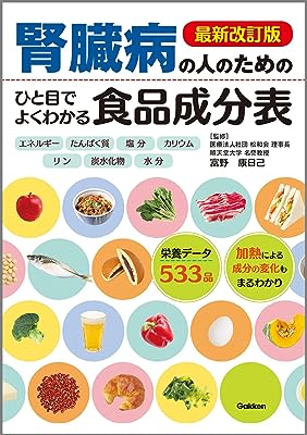 最新改訂版 腎臓病の人のための ひと目でよくわかる食品成分表