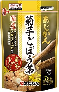 〈お試しサイズ〉【公式】あじかん 国産菊芋 ごぼう茶 菊芋のおかげ 7包 (1包で1.0L分／1袋で約7L分)