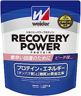 ウイダー リカバリーパワープロテイン ピーチ味 1.02kg (約34回分) 運動後の回復 ビタミンC ビタミンB群(7種) グルタミン配合 森永製菓