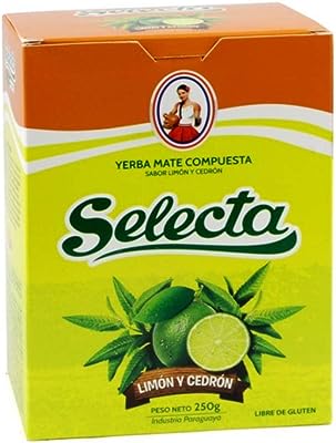 セレクタ マテ茶 グリーン マテ 茶葉 茎入り 農薬不使用 健康茶 パラグアイ産 Selecta (レモン, 500g)