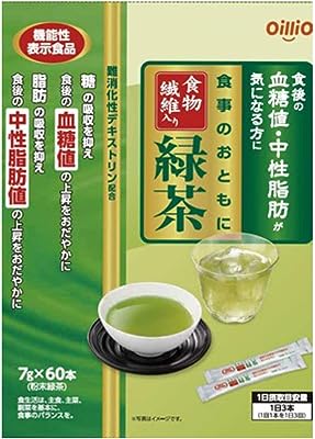 日清オイリオ 食事のおともに 食物繊維入り緑茶 60包 [機能性表示食品]