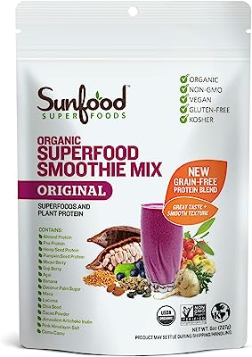 サンフードスーパーフーズ(Sunfood Superfoods) オーガニック スーパーフード スムージー ミックス 227グラム