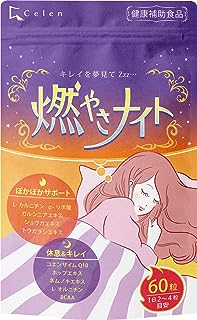 【健康補助食品】寝ている間に 燃やさナイト 60粒入り（15日～30日分） サプリ サプリメント Lカルニチン αリポ酸配合 (1袋)