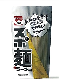 スポ麺 1袋 6食 低脂質 高タンパク 食物繊維 たっぷり 高プロテイン配合 体育会系ラーメン 栄養補給