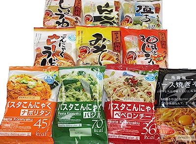 ナカキ食品 ダイエット こんにゃく麺 こんにゃくラーメン こんにゃくパスタ 10種各1食(10食分)