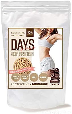 プロテイン ソイプロテイン 大豆プロテイン 500g DAYS SOY チョコレート風味 置き換え 女性 トレーニング ダイエット サポート に 大豆たんぱく 健康維持に 美容に/SoyChoco500g