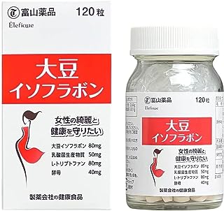 富山健康 大豆イソフラボン ダイエット 健康サプリメント プレゼント 健康維持 日本製120粒 30日分