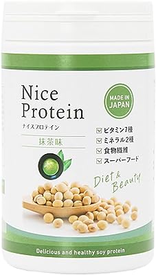 ソイプロテイン 国内製造 女性 ダイエット 大豆タンパク ナイスプロテイン 抹茶 500ｇ