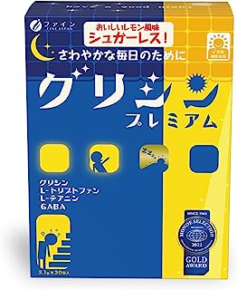 ファイン グリシン グリシンプレミアム GABA テアニン トリプトファン 国内生産 (1日1包/30日分)