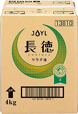 業務用 JOYL 長徳 サラダ油 J-オイルミルズ 4kg バックインボックス x 1箱