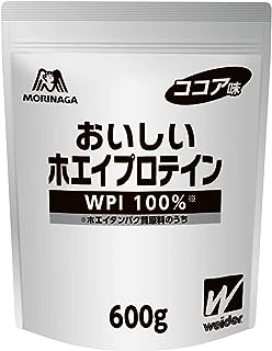 森永 おいしいホエイプロテイン ココア味 600g (約30回分) ウイダー ホエイプロテイン WPI ビタミンB群7種 森永製菓