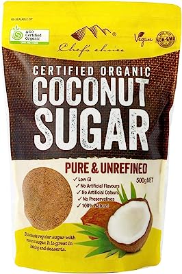 シェフズチョイス オーガニック ココナッツシュガー 500g 有機JAS BRC Kosher Organic Coconut Sugar (1袋)