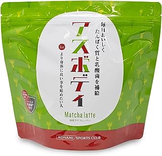 コナミスポーツクラブ ホエイプロテイン アスボディ 保存料 着色料不使用 抹茶ラテ 500g(約30食分)