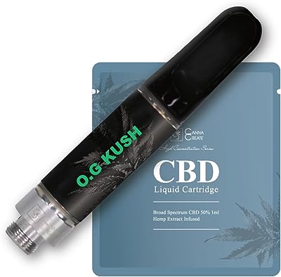 CANNA CREATE CBD リキッド カートリッジ 高濃度CBD50% CBD500mg 1ml スイス産 ブロードスペクトラム カンナクリエイト 国内製造 (オージークッシュ)