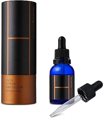 HealthyTOKYO CBDオイル 高濃度 12% ゆずシトラス 2400mg CBD in 20ml ブロードスペクトラム 日本製