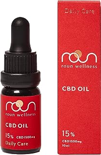 roun CBDオイル 15％ 1500mg 高濃度 日本製 内容量 10ml ブロードスペクトラム 植物由来100％ オーガニックヘンプ使用 ラウン ベータカリオフィレン ミルセン cGMP認証 GMOフリー