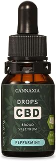 CANNAXIA CBDオイル 高濃度40% 4000mg 日本製 内容量10ml ブロードスペクトラム 5種類のフレーバー (ペパーミント)