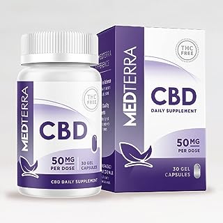 MEDTERRA CBDカプセル 高濃度 CBD 1500mg 30錠 CBD50mg/1錠 濃度2.5% 食品 サプリメント アイソレート 錠剤タイプ メディテラ CBDオイル